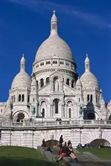 Mont Martre Prints: Basilica of the Sacred Heart. 1876-1910. FRANCE