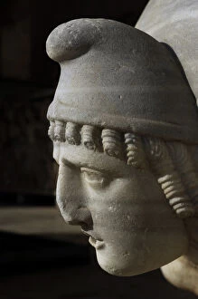 Fount Collection: Basin, marble. Montfort. Roman period, 1st century CE. Detai