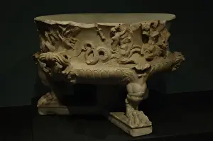 Triton Prints: Basin with reliefs of a marine procession (Thiasos). Rome. I