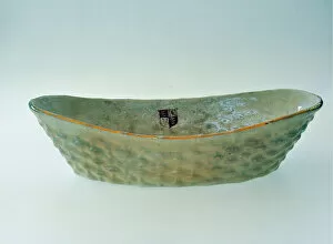 Images Dated 25th March 2011: Basket moulded dish with transfer - Bairnsfatherware