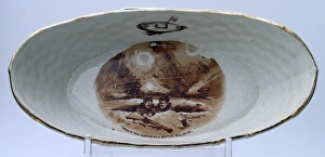 Images Dated 23rd September 2010: Basket moulded dish - WWI - Bairnsfatherware