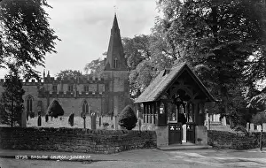 Gravestones Prints: Baslow Church