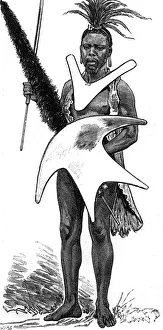 Images Dated 8th August 2011: Basuto Gun War, 1880 - Basuto warrior