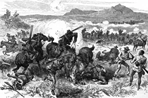 Images Dated 8th August 2011: Basuto Gun War, 1880 - village attacked