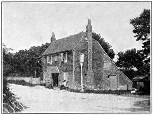 Images Dated 12th July 2004: The Bat and Ball Public House, Hambledon, 1908
