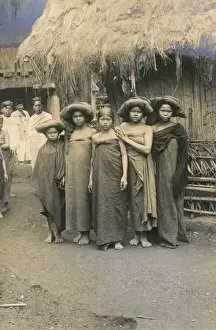 Huts Prints: Batak girls of Sumatra, Indonesia