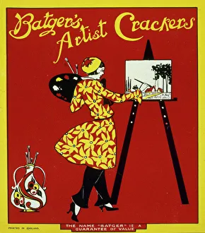 Christmas cracker box label