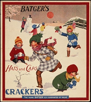 Christmas cracker box label
