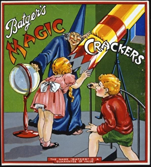 Christmas cracker box label