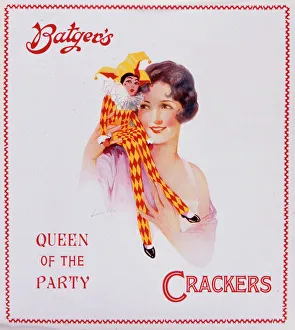 Christmas cracker box label
