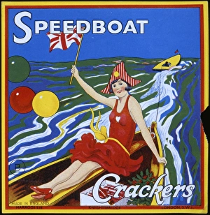 Christmas cracker box label
