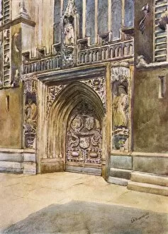 Images Dated 23rd March 2017: Bath / Abbey / West Door