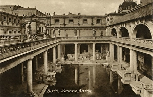 Images Dated 30th December 2015: Bath, Somerset - The Roman Baths