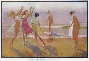 Images Dated 11th October 2017: The Bathers by F. K. Cockerell