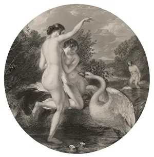 Dare Prints: Bathers and Swan 19C