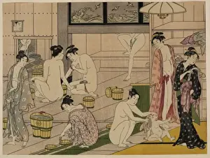 Bath House Prints: Bathhouse women diptych