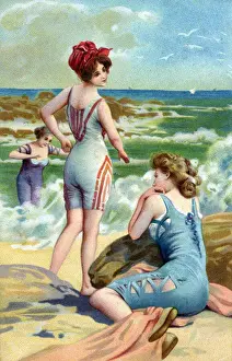 Coastline Prints: Three Bathing Beauties