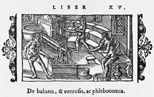 1555 Prints: Bathing / Bloodletting 16C