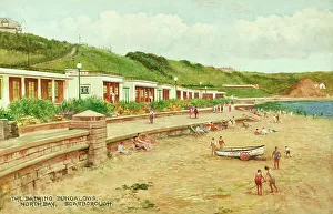 Bungalows Prints: Bathing Bungalows, North Bay, Scarborough, North Yorkshire
