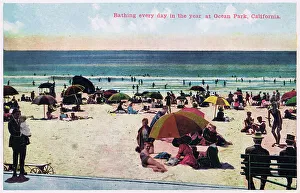 Everyday Prints: Bathing Everyday in the year at Ocean Park, Venice Beach