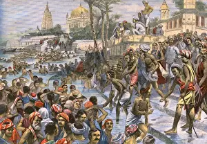 Ganges Prints: Bathing in Ganges