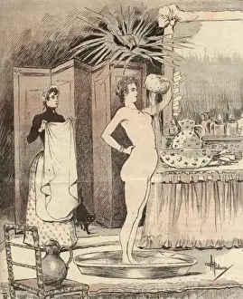 Femme Prints: Bathing / La Femme Au Tub