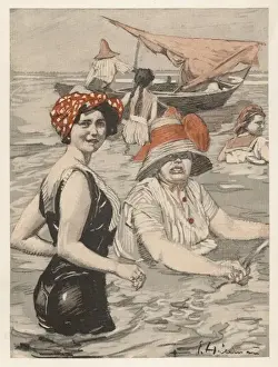 Bathing Lady and Woman