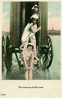 Dorset Prints: Bathing Machine, Bournemouth, Dorset