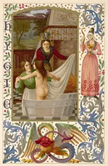 Bathed Prints: Bathing Medieval Child