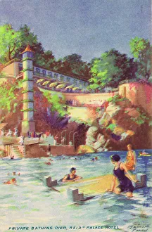 Bathing pier and swimming area, Reid's Palace Hotel, Funchal