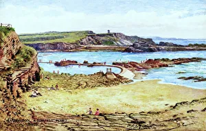 Altered Prints: Bathing Pool and Compass Point, Bude, Cornwall
