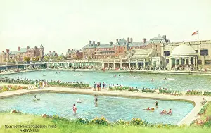 Lincs Prints: Bathing Pool and Paddling Pond, Skegness, Lincolnshire