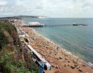 Sandown Prints: Bathing pool and pier, Sandown, Isle of Wight