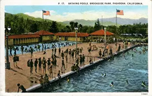 Pools Prints: Bathing Pools, Brookside Park, California