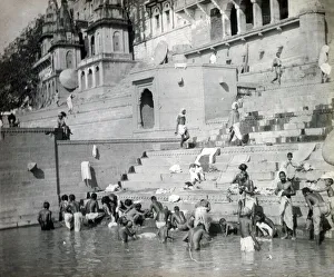 Ganges Prints: Bathing in the River Ganges, India