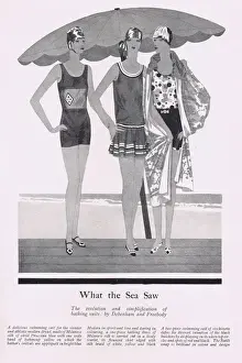 Beachwear Prints: Bathing Suits by Debenham & Freebody, 1927