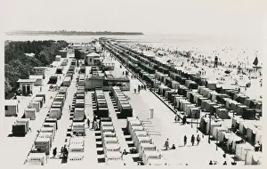 Ranks Prints: Bathing Tents on the beach at Grado, Italy