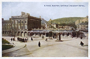 Images Dated 3rd July 2017: Baths and Crescent Hotel, Buxton, Derbyshire