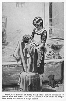 A bathtime scene, by A. E. Bestall A bathtime scene, by A. E. Bestall