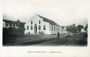 Bathurst Prints: Bathurst (Banjul) (Gambia River) - Catholic Church. Date: 1904