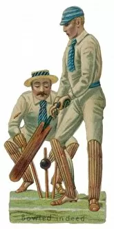 Cricket Collection: Batsmen Scrap