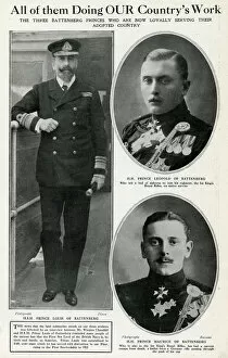 Adopted Gallery: Three Battenberg princes serving Britain, WW1