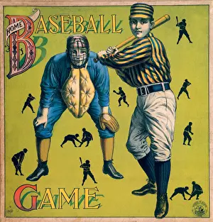 Baseball Prints: Batter and Catcher