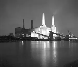 Battersea Prints: Battersea Power Station at night