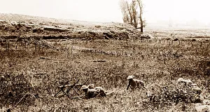 Approaching Prints: Battle of Albert, British troops approaching German