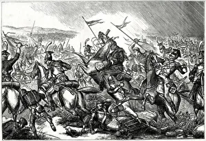 Peninsular Prints: Battle of Albuera, Extremadura, Spain, 16 May 1811, fought by the French Empire