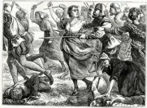 The Battle of Ancrum Moor, near Jedburgh, Scotland, 27 February 1545