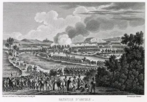 Austrians Prints: At the battle of ARCOLA the French under Napoleon defeat the Austrians under Alvintzy