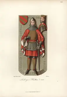 Battle armour in chain mail and plate armor from the 15th century