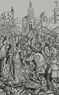 Supported Prints: Battle of Auray (29 September 1364). War of